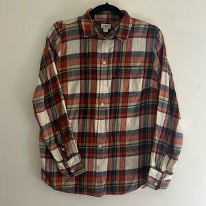 J Crew like new plaid shirt Size Medium